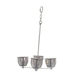 Balacoo Parrot Food 3pcs Cockatiel Food Silver Squirrel Feeding Cups Pet Feeder Water Feeding Cups Cat Food Bowl Cage Accessories Stainless Steel Parrot Food Cups Cockatiel Food -Zoo Shop 216ApJS5sQL