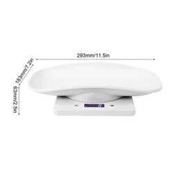 MOUMOUTEN 1G~10 Kg Digital Electronic Scale, ABS White Black Light Display Electronic Weight Scale Digital Scale For Puppy Cat Rabbit Tortoise Piglet Animals -Zoo Shop 21DGryCubhL