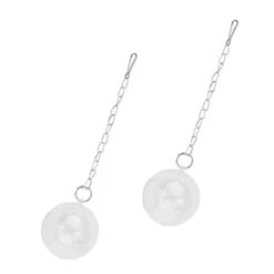 NOGRAX 4pcs Parrot Training Rat Guinea Animal Chicken Pets Toys Pig Metal Hen Treat Hamster Cockatiel Bowl Chain Poultry For Feed Ball Hay Parakeet Foraging Holder Dispenser Feeder (Color : Whitex3pc -Zoo Shop 21J1pvQo15L