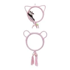 Sugar Glider Climb Swing Squirrel Hamster Sugar Glider Parrots Birds Rats Other Small Pets Supplies (Pink Bear)