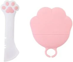 GENERIC Multi-Functional Pet Food Can Supplies Set,Universal Silicone Can Covers Cat Can Lids Mini Spatula Can Opener For Pet Cat Dog(4Pcs,Grey&Pink) -Zoo Shop 21YbQTUK25L. AC