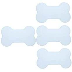 4pcs Indoor Slip Bowl Shaped Floors Non-Slip Anti- Pet Silicone Nonslip Table Anti-Slip Waterp Washable Dog Anti-Leak Home Tray Small Raised Overflow And Bone With Decorative Cats