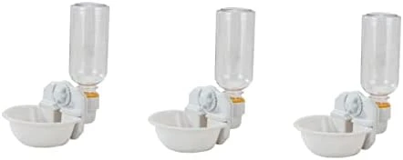 3pcs Small Crate Pet Dispenser Feeder- For Water Bowl Rabbit Hanging - Accessories Bottle And Cats Food Kitten Cat Tool Bird Bowls Automatic Elevated White Bowl- Portable Supplies 7 3pcs Small Crate Pet Dispenser Feeder- For Water Bowl Rabbit Hanging - Accessories Bottle And Cats Food Kitten Cat Tool Bird Bowls Automatic Elevated White Bowl- Portable Supplies - Image 5