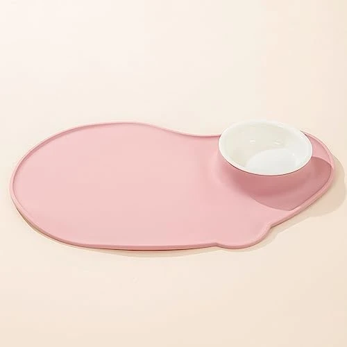 Waterproof And Non-Slip Silicone Pet Feeding Mat, Cat Litter Pad Or Dog Food Mats For Floors - Multiple Colors, Sizes & Purposes (Color : Pink) 9 Waterproof And Non-Slip Silicone Pet Feeding Mat, Cat Litter Pad Or Dog Food Mats For Floors - Multiple Colors, Sizes & Purposes (Color : Pink) - Image 7
