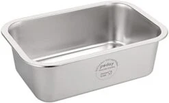 PEDAY Large Dog Water Bowl 304 Stainless Steel Extra Large Dog Bowl For Big & X-Large Dogs -Zoo Shop 31 BIUGX2TL. AC
