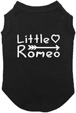 Little Romeo - Stud Handsome Cute Juliet Love Dog Shirt (Navy, Large) -Zoo Shop 310e9RzQbL. AC 1