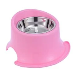 POPETPOP Stainless Steel Feeding Bowl Slow Feeder Bowl Fun Anti Choke Pet Bowls Food Feeding Bowl For Pet Dog Cat
