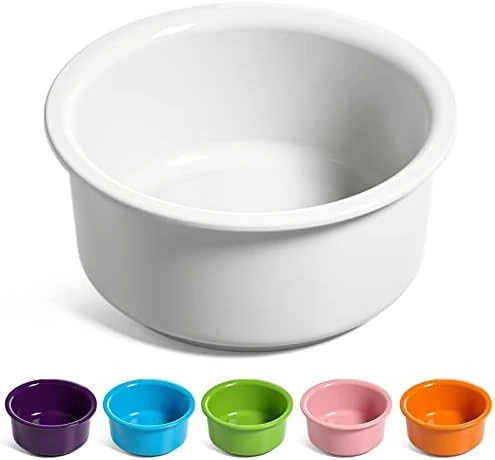 LE TAUCI PET Ceramic Dog Bowl, 2.6 Cups Dog Water Bowl, Weighted Dog Food Bowl Dish For Small Medium Breed, Fit For Dog Bowl Stand With Hole Opening Between 5.75" - 6.25" 8 LE TAUCI PET Ceramic Dog Bowl, 2.6 Cups Dog Water Bowl, Weighted Dog Food Bowl Dish For Small Medium Breed, Fit For Dog Bowl Stand With Hole Opening Between 5.75" - 6.25" - Image 6