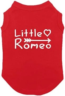 Little Romeo - Stud Handsome Cute Juliet Love Dog Shirt (Navy, Large) -Zoo Shop 312M0A2yV2L. AC