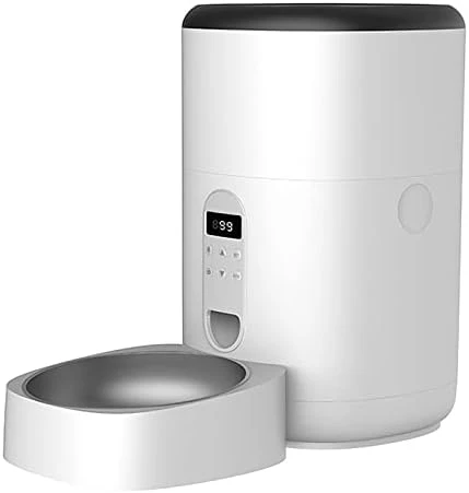 Smart Automatic Pet Feeder, HD Camera With Voice And Video Recording, Programmable Food Dispenser For Dogs And Cats,White 7 Smart Automatic Pet Feeder, HD Camera With Voice And Video Recording, Programmable Food Dispenser For Dogs And Cats,White - Image 5