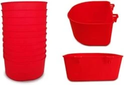 ORIBUKI 5 Pack Cage Cups Chicken Birds Feeder Water Bowl 25 OZ Rabbit Feeding Watering Dish For Travel Carrier Cat Puppy Food Dispenser Hanging Wire Cages Treats Box Seed Drinking Coop Cup Birdbath -Zoo Shop 313KgDZIhVL. AC