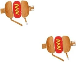 2 Pcs Pet Transformation Costume Food Decor Cosplay Costumes Halloween Decor Hotdog Pet Costume Dog Costume Cat Outfits Pet Role Play Clothes Warm Pet Clothes Delicate Pet Costume -Zoo Shop 313L13YkD L. AC