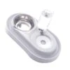POPETPOP Pet Food Bowl Doubled Feeding Bowls Dog Bowl Dish Water Feeder Dispenser Food Feeding Bowl With Water Bottle For Dog Cat Auto Feeder -Zoo Shop 313h7g0j25L