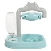 Hemobllo 1pc Rotating Pet Food Feeder Pet Feeding Bowl Plastic Water Food Feeder