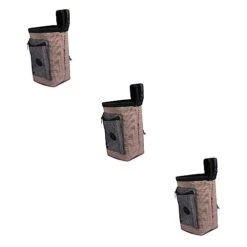 Iplusmile Doggy Treats 3pcs Pet Built-in Dog Bag Travel Outdoor Design For Snack Storage Draw Accessories Pouch Treat Food Brown Poop Training - Multi-function Portable Dispenser Small Dog Treats