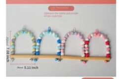 U-Swing Flying Squirrel Cage Climbing Decoration Supplies Pet Bird Standing Pole Sugar Glider Parrots Birds Rats Other Small Pets Supplies (Single Piece A) -Zoo Shop 314SW4YMATL