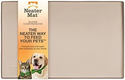 Neater Pet Brands Neater Mat - Waterproof Silicone Pet Bowls Mat - Protect Floors From Food & Water (19" X 12", Cappuccino) 13 Neater Pet Brands Neater Mat - Waterproof Silicone Pet Bowls Mat - Protect Floors From Food & Water (19" X 12", Cappuccino) - Image 11