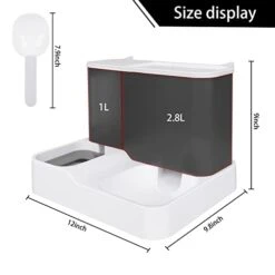 FUQUN All-in-One Automatic Pet Feeder Cat Water Dispenser Water Bowl For Cats Automatic Cat Feeder Self Dispensing Pet Waterer Automatic Gravity Cat Waterer Travel Supply Feeder And Water Dispense 9 FUQUN All-in-One Automatic Pet Feeder Cat Water Dispenser Water Bowl For Cats Automatic Cat Feeder Self Dispensing Pet Waterer Automatic Gravity Cat Waterer Travel Supply Feeder And Water Dispense -Zoo Shop 314hgLJedjL