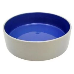 Stoneware Pet Food And Water Crock 9.5 Inch 2 Pack