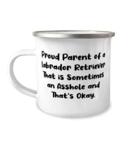 GENERIC Sarcasm Labrador Retriever Dog Gifts, Proud Parent Of A Labrador Retriever, Epic Birthday 12oz Camper Mug Gifts For Dog Lovers, Dog Toys, Dog Beds, Dog Collars, Dog Leashes, Dog Food, Dog Treats