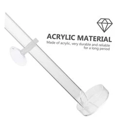 NOGRAX 1 Set Fish Tank Feeding Tube Clear Glass Clear Tray Auto Feeder Fish Feeder Tube Water Food Dish Acrylic Shrimp Feeding Tube Fish Feeding Supply Feeding Tube With Sucker Automatic Feeder (Colo -Zoo Shop 315jGmbCDuL