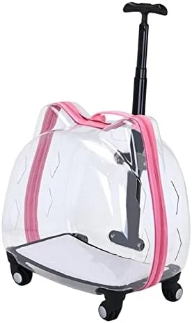 LEFEDA Portable Trolley Case Carrier, Cat Bubbles Pet Bag Case, Transparent Breathable Cat Trolley, For Small Dogs And Cats Pet Backpack Carrier (Color : Black) 10 LEFEDA Portable Trolley Case Carrier, Cat Bubbles Pet Bag Case, Transparent Breathable Cat Trolley, For Small Dogs And Cats Pet Backpack Carrier (Color : Black) - Image 8