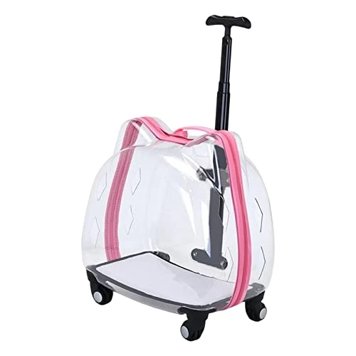LEFEDA Portable Trolley Case Carrier, Cat Bubbles Pet Bag Case, Transparent Breathable Cat Trolley, For Small Dogs And Cats Pet Backpack Carrier (Color : Black) 6 LEFEDA Portable Trolley Case Carrier, Cat Bubbles Pet Bag Case, Transparent Breathable Cat Trolley, For Small Dogs And Cats Pet Backpack Carrier (Color : Black) - Image 4