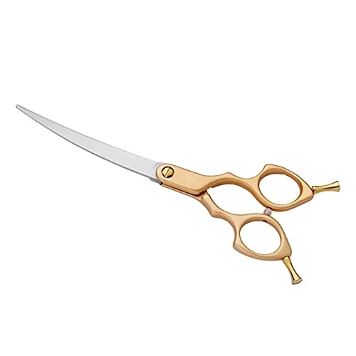 BITWIT Kitchen Baking, High-end Pet Grooming Scissors Color Grooming Scissors Small Mouth Finishing Scissors Up And Down Double Use (Color : Rose Gold Curved) 3 BITWIT Kitchen Baking, High-end Pet Grooming Scissors Color Grooming Scissors Small Mouth Finishing Scissors Up And Down Double Use (Color : Rose Gold Curved)