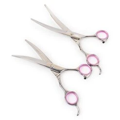 BITWIT Kitchen Baking, Pet Grooming Scissors Stainless Steel Grooming Hair Cutting Accessories Dog Hair Scissors Up And Down Bending Scissors -Zoo Shop 316YpWo9L6L 1