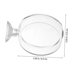 EVANEM 5pcs Aerial Feeding Bowl Vessel Tools Auto Feeder Fish Feeding Cup Acrylic Fish Feeder Fish Tank Feeding Ring Shrimp Feeder Bowl Aquarium Fish Food Container Fish Feeder Food Plant -Zoo Shop 316oATtVWqL