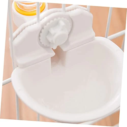 3pcs Small Crate Pet Dispenser Feeder- For Water Bowl Rabbit Hanging - Accessories Bottle And Cats Food Kitten Cat Tool Bird Bowls Automatic Elevated White Bowl- Portable Supplies 5 3pcs Small Crate Pet Dispenser Feeder- For Water Bowl Rabbit Hanging - Accessories Bottle And Cats Food Kitten Cat Tool Bird Bowls Automatic Elevated White Bowl- Portable Supplies - Image 3