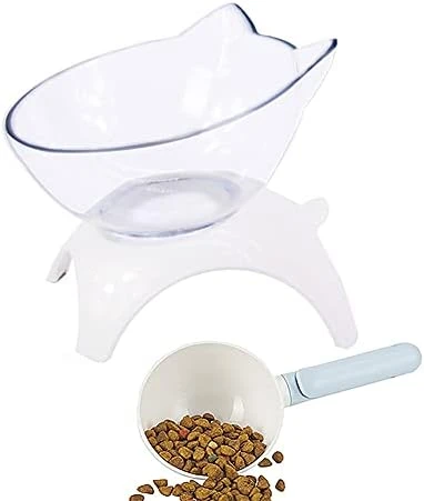 Double Dog Cat Bowls Anti Vomiting, Elevated Cat Food Water Bowls With 15° Tilted Raised Stand Pet Feeder Bowl For Cats And Small Dogs 10 Double Dog Cat Bowls Anti Vomiting, Elevated Cat Food Water Bowls With 15° Tilted Raised Stand Pet Feeder Bowl For Cats And Small Dogs - Image 8