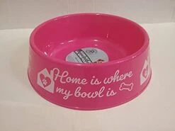 JF- Pet Round Bowls 9in Dogs, Cats (Pink)
