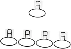 POPETPOP 3pcs Bowl Holder Bird Accessories Wall Mounted Planters Wall Mounted Clothing Rack Wall Mounted Planter Ring Wall Mounted Hooks Flower Pot Ring Bracket Cat Feeding Shelf Pet Supply -Zoo Shop 318CSlU TML. AC