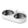 PETLIBRO Pet Food Splitter With Stainless Steel Bowls, Automatic Cat Feeder Bowls For Two Cats Or Dogs, Suitable For PETLIBRO Automatic Cat Feeder PLAF005, PLAF006, PLAF103, PLAF203, White -Zoo Shop 318gssN6L7L