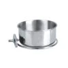 Balacoo Bird Cage Accessories Parrot Feeding Cups- Stainless Steel Bird Feeding Dish Cups- Bird Feeder Parrot Food Water Bowls With Clamp- Bird Water Feeder Dishes Bird Bowl For Cage Coop Cups (S) -Zoo Shop 318yBQerKCL