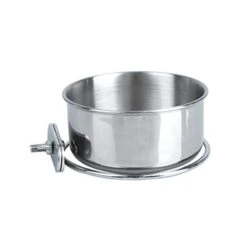 Balacoo Bird Cage Accessories Parrot Feeding Cups- Stainless Steel Bird Feeding Dish Cups- Bird Feeder Parrot Food Water Bowls With Clamp- Bird Water Feeder Dishes Bird Bowl For Cage Coop Cups (S)