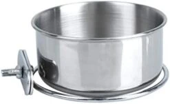 Balacoo Bird Cage Accessories Parrot Feeding Cups- Stainless Steel Bird Feeding Dish Cups- Bird Feeder Parrot Food Water Bowls With Clamp- Bird Water Feeder Dishes Bird Bowl For Cage Coop Cups (S) -Zoo Shop 318yBQerKCL. AC