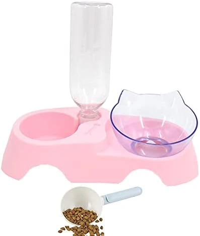 Double Dog Cat Bowls Anti Vomiting, Elevated Cat Food Water Bowls With 15° Tilted Raised Stand Pet Feeder Bowl For Cats And Small Dogs 15 Double Dog Cat Bowls Anti Vomiting, Elevated Cat Food Water Bowls With 15° Tilted Raised Stand Pet Feeder Bowl For Cats And Small Dogs - Image 13