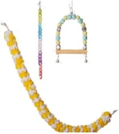 U-Swing Flying Squirrel Cage Climbing Decoration Supplies Pet Bird Standing Pole Sugar Glider Parrots Birds Rats Other Small Pets Supplies (Single Piece A) -Zoo Shop 319K80806PL. AC