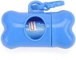 YangYan Bone Shape Dispenser Roll Extraction Type Pet Toilet Waste Bag Dog Cleaning Replacement Roll Garbage Bag Hygiene And Clean (Color : Pink, Size : S) -Zoo Shop 319MpRqygL. AC