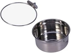 For Feeder Steel Stainless Hook Cups- Cat Dogs Cats, Bowl, Water Coop Parrot Dishes Feeding Cups Rabbit Size With Bowl Bowls Dog Hanging Bird Food Cage Animal And Small Clamp, -Zoo Shop 319g46ZdfaL. AC