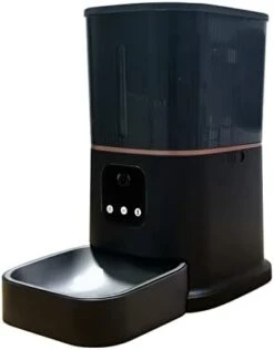 OLORES 6L Video Smart Automatic Pet Feeder Timing Cat Dog WiFi Intelligent Food Dispenser Camera Recorder Remote Control Visibility APP (Color : White Video) -Zoo Shop 319iD9LmGRL. AC 2