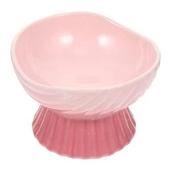 POPETPOP Food Containers Food Containers Plates Ceramic Raised Cat Food Ceramic Tilted Pet Feeder Waterer Porcelain Pet Dish With Stand For Cats Dogs Feeding Dog Food Container Dog Food Container