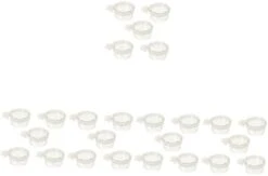 Mipcase 20 Pcs Parrot Feeding Box Chicken Accessories Clear Container Rabbit Water Bowl Transparent Bird Bowl Parrot Water Cage Bowls Parrot Food Container Bird Food Cup Bird Cage Feeder -Zoo Shop 31B2HYrSCiL. AC