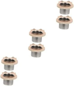 POPETPOP 6 Pcs Water Cup Trough Hamster Water Bowl Food Dispenser Puppy Chow Dog Food Stainless Steel Bird Cups Parrot Food Cup Parrot Food Bowls Parrot Hanging Cup Feeding Trough Plate Pet -Zoo Shop 31BCqMhftL. AC