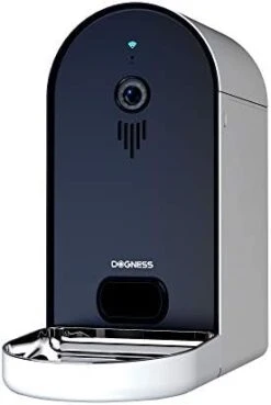 DOGNESS Automatic WiFi Dog/Cat Smart Camera Feeder - 6.5Lbs Large Capacity App Control Food Dispenser With, Portion Control, Voice Recording, Camera, Timer Programmable (Dark Blue - Update Version) -Zoo Shop 31BMjDbey1L. AC