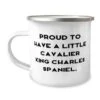 Funny Cavalier King Charles Spaniel Dog Gifts, Proud To Have A, Unique Idea Birthday 12oz Camper Mug For Friends From Friends, Pet Toys, Cat Toys, Dog Toys, Pet Food, Cat Food, Dog Food -Zoo Shop 31C1a14bMhL