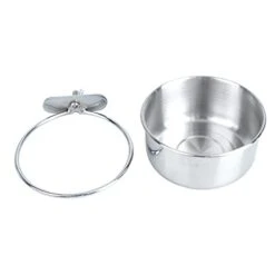 For Feeder Steel Stainless Hook Cups- Cat Dogs Cats, Bowl, Water Coop Parrot Dishes Feeding Cups Rabbit Size With Bowl Bowls Dog Hanging Bird Food Cage Animal And Small Clamp, -Zoo Shop 31C2TbGsJCS