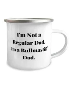 GENERIC I'm Not A Regular Dad. I'm A Bullmastiff Dad. 12oz Camper Mug, Bullmastiff Dog Present From Friends, Gag For Pet Lovers, Bullmastiff Dog Toys, Bullmastiff Dog Beds, Bullmastiff Dog Food, Bullmastiff -Zoo Shop 31CDoN5XxYL